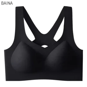 Women’s Wireless Push Up Breast Holding Adjustable Anti-sagging Thin Sports Bra