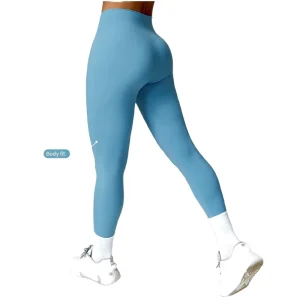 Women’s Yoga Pants Solid Pilates Leggings Breathable Wrinkle-Resistant Trouser High Waist Slim Fit