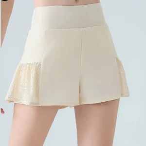 Women’s Yoga Sports Shorts Spandex Nylon Eco Friendly Solid Breathable Quick Dry High Waist Hip Lift Outdoor Running