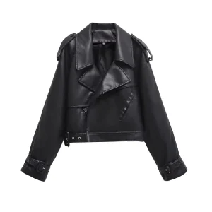 Women’s and Girls OEM Design Logo Leather Jacket Genuine Ladies