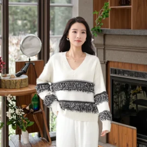 Woolen Sweater Cardigans for Women Long Sleeve Knit Sweater Wool Sweaters for Women Winter