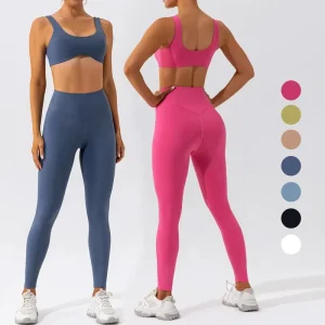 Workout Activewear 2Pcs Women’s Bra High Waist Leggings Tracksuits Sports Yoga Sets