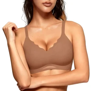 Workout Bra Seamless V Neck Sexy Fashion Styles Wireless Supportive Worked Push up Wire Free Bra Outfits