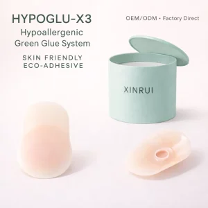 XINRUI Solid Silicone Waterproof Breast Lift Petals Center Hole No Glue Invisible Nipple Covers for Women Intimates Accessories