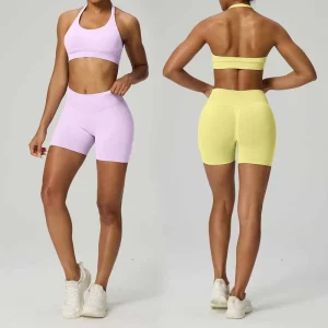 XW 069+070 Custom Womens Activewear Seamless Sport Clothes Fitness Yoga Wear Women Fitness Sets for Gym