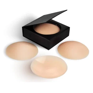 Xinrui Women’s Sexy Silicone Nipple Pasties Seamless Adhesive Breast Petals Reusable Sticky Thin Nipple Cover Box