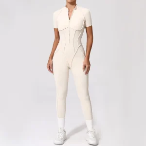 Yoga Jumpsuit Open Back Gym Sports Bodysuit Slim Fit Outdoor Breathable Women’s Casual Summer Jumpsuit