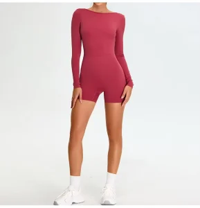 Yoga Suits Women’s Slim Fit Sports Bodysuits Seamless Breathable Jumpsuits Gym Fitness Running Dance Workout Bodysuits