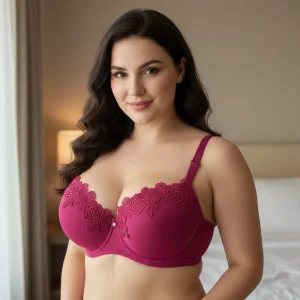 ZM101D Factory direct Large sized Embroidered Bra Women’s D Cup Underwear Comfortable Breathable Women’s Sexy Plus Size Bra