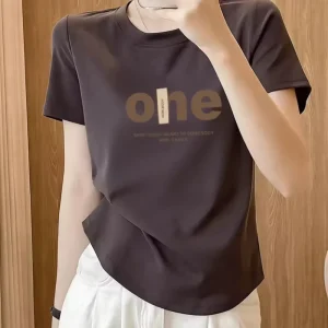ZZH YF2422 Loose short sleeved T shirt for women versatile and casual