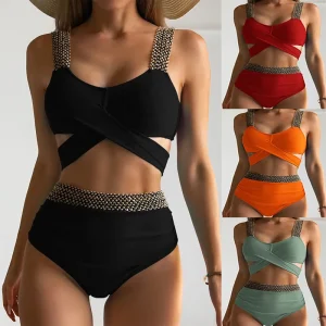Zy091 Fat Women Fitness Swimwear Luxury Women Floral Swimwear Beachwear Custom Fruit Swimwear