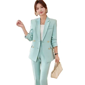 blazer and Pants Business Suit for Women Elegant Ladies Suits Office Wear Formal Women’s Suits for Office