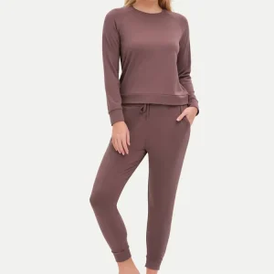 women’s Two Piece Lounge Set bamboo cotton Loungewear for women pajamas organic terry pajamas Soft Womens Sleepwear